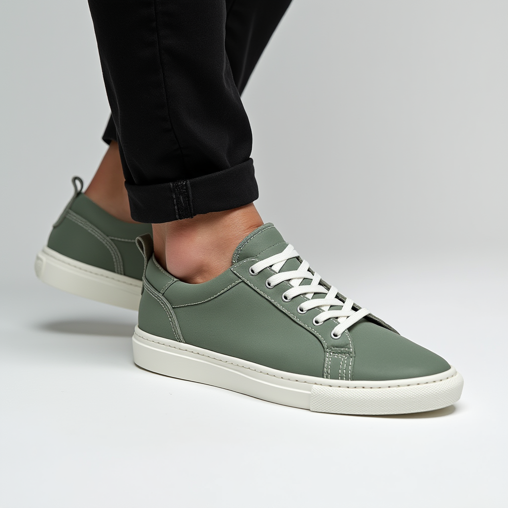 Classic Men's Low Top Lace Sneakers - VogeLuxe