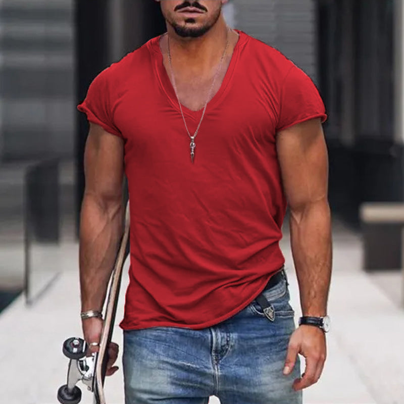 Breathable Casual Mens Summer Tee Shirt