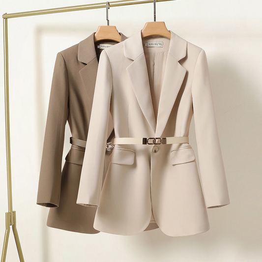 Classic Fit Womens Blazer Jacket with Pockets - VogeLuxe