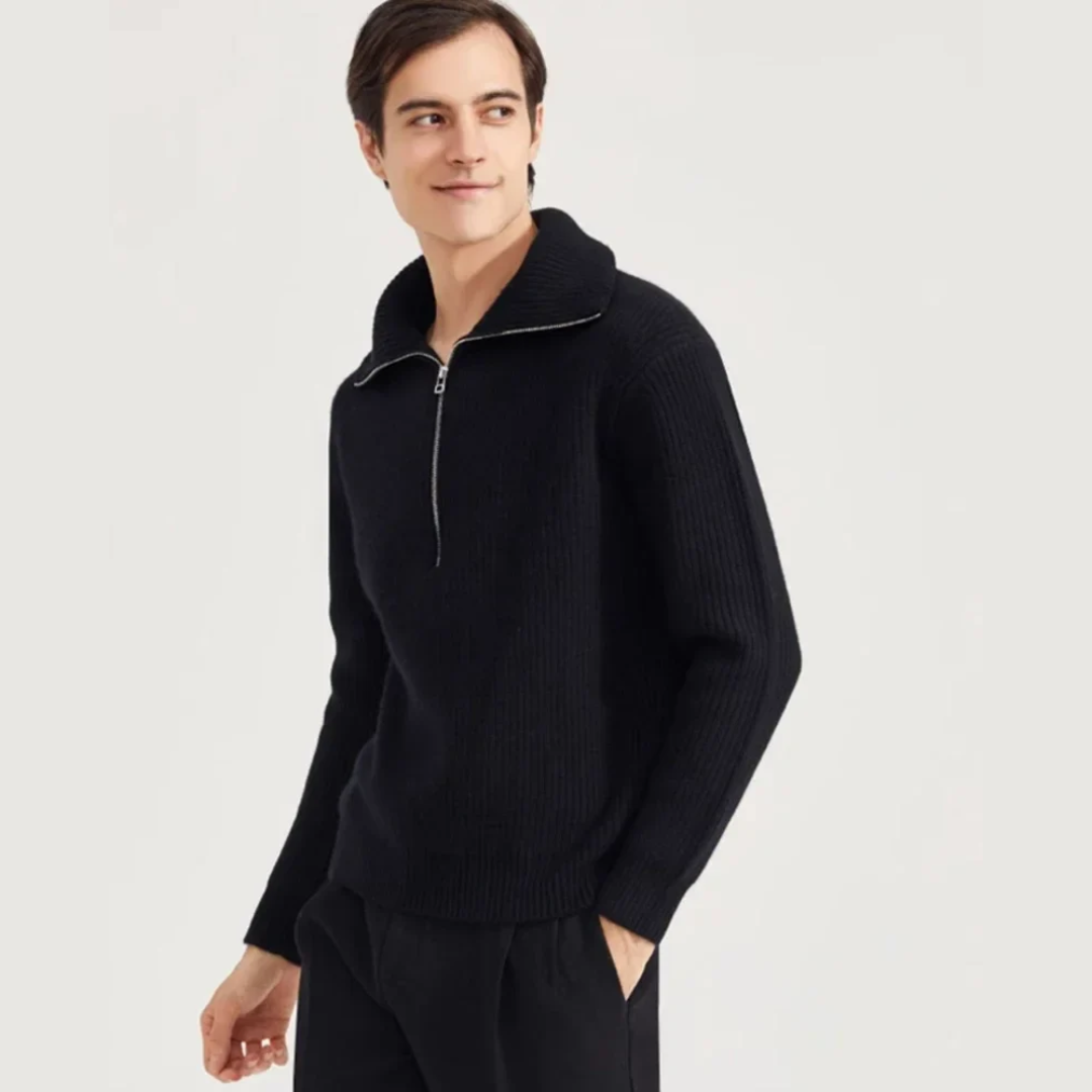 Men's Cozy Crew Neck Knit Sweater - VogeLuxe
