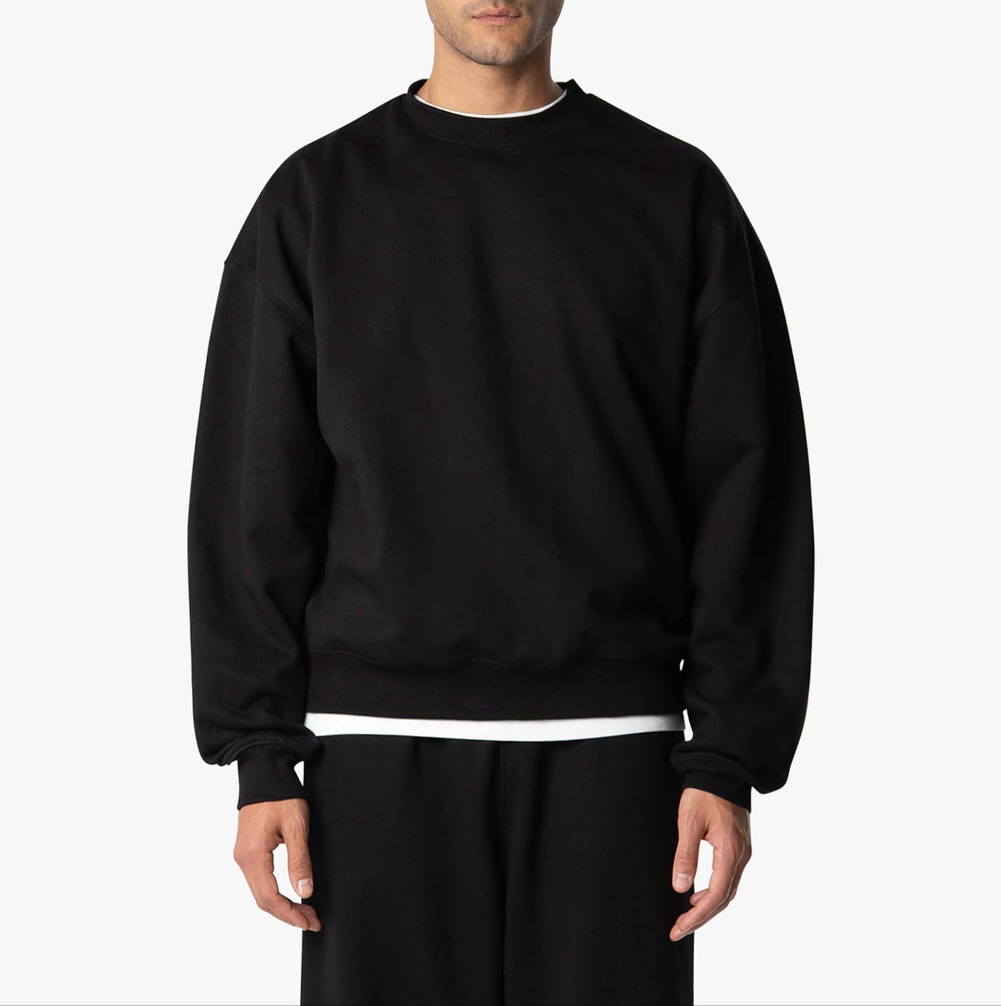 Big Mens Casual Sweatshirt - Soft Heavyweight Cotton