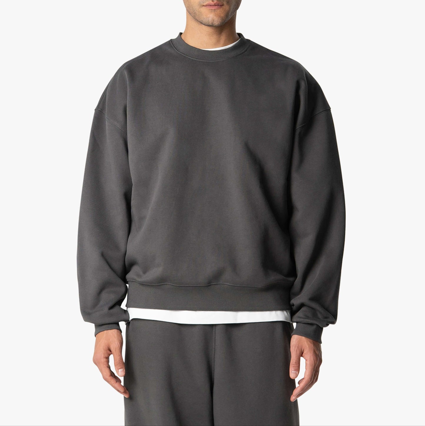 Big Mens Casual Sweatshirt - Soft Heavyweight Cotton - VogeLuxe