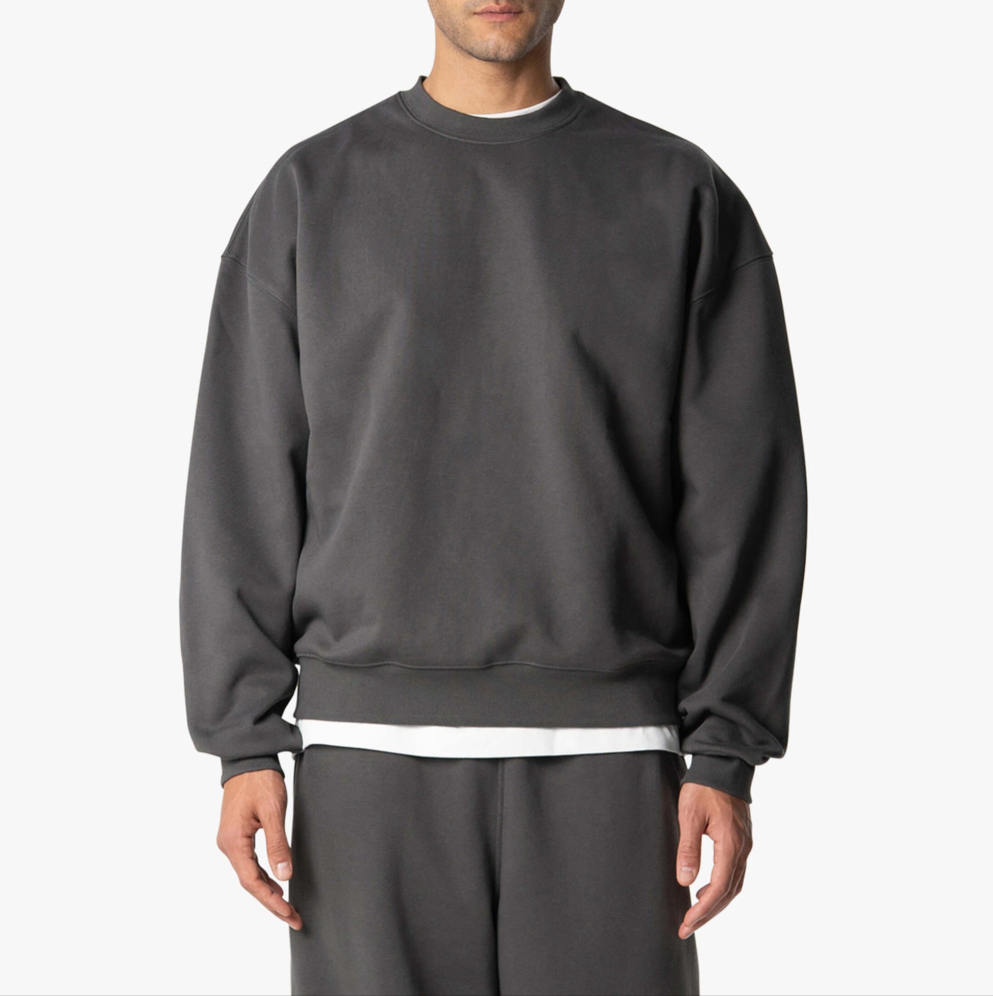 Big Mens Casual Sweatshirt - Soft Heavyweight Cotton - VogeLuxe