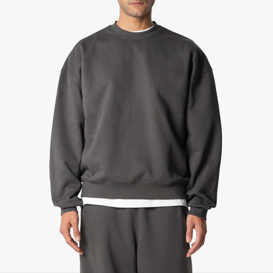 Big Mens Casual Sweatshirt - Soft Heavyweight Cotton - VogeLuxe