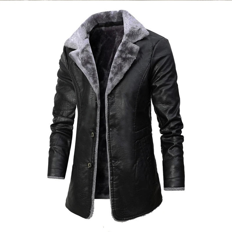 Soft Leather Coat for Men Everyday