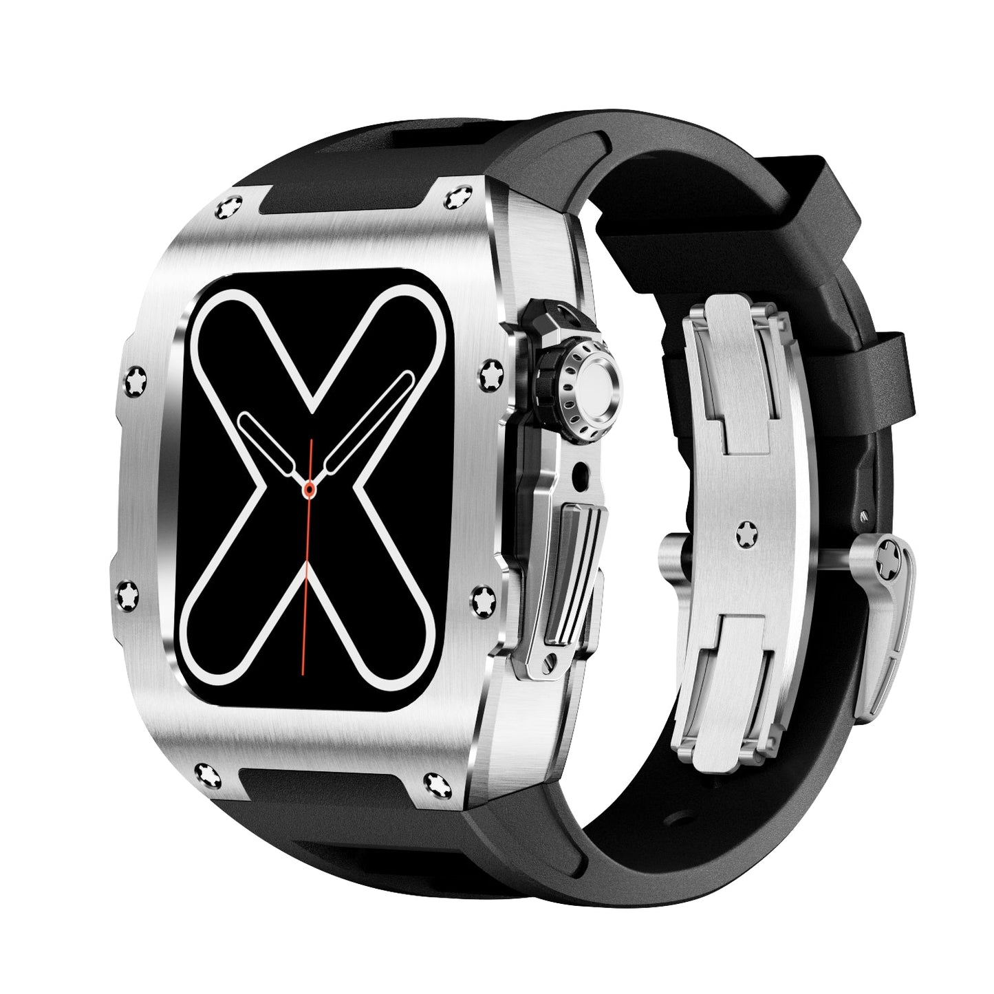 Silver Luxury Smart Watch Case