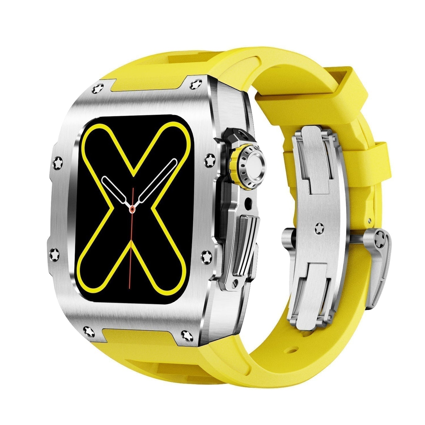 Slim Silver Smart Watch Cover Case
