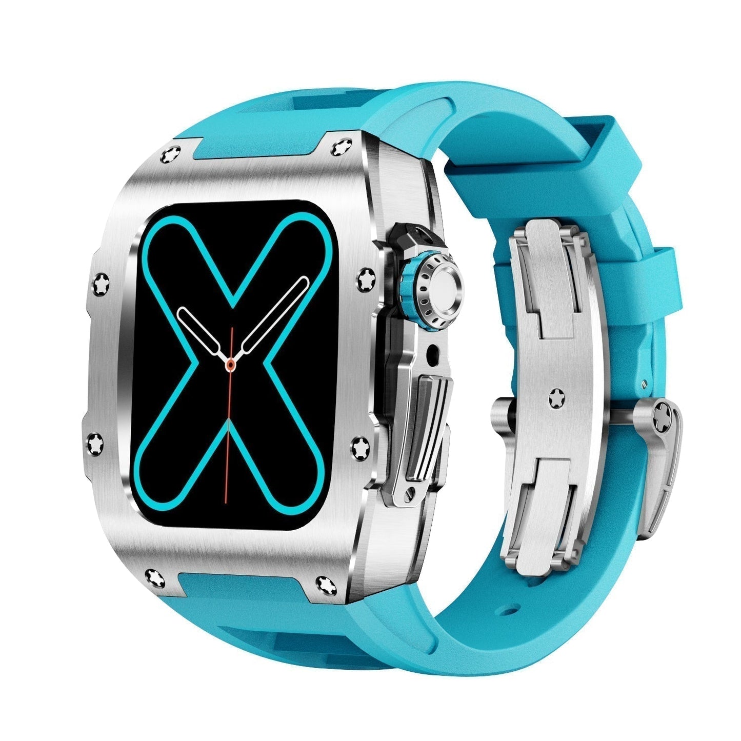 Silver Luxury Smart Watch Case