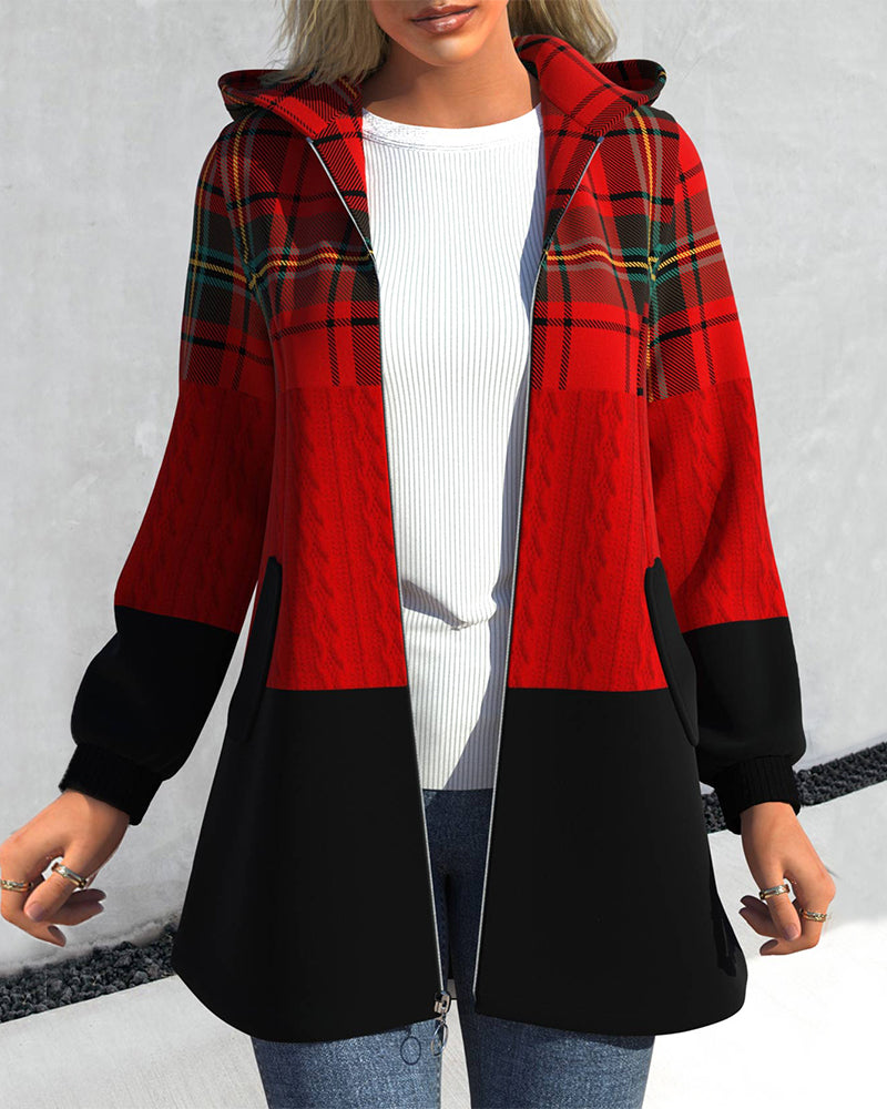 Warm Hooded Winter Coat for Women - VogeLuxe