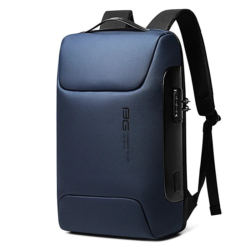 Secure Laptop Backpack 15.6in Waterproof Travel Bag