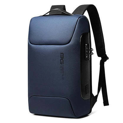 Secure Laptop Backpack 15.6in Waterproof Travel Bag