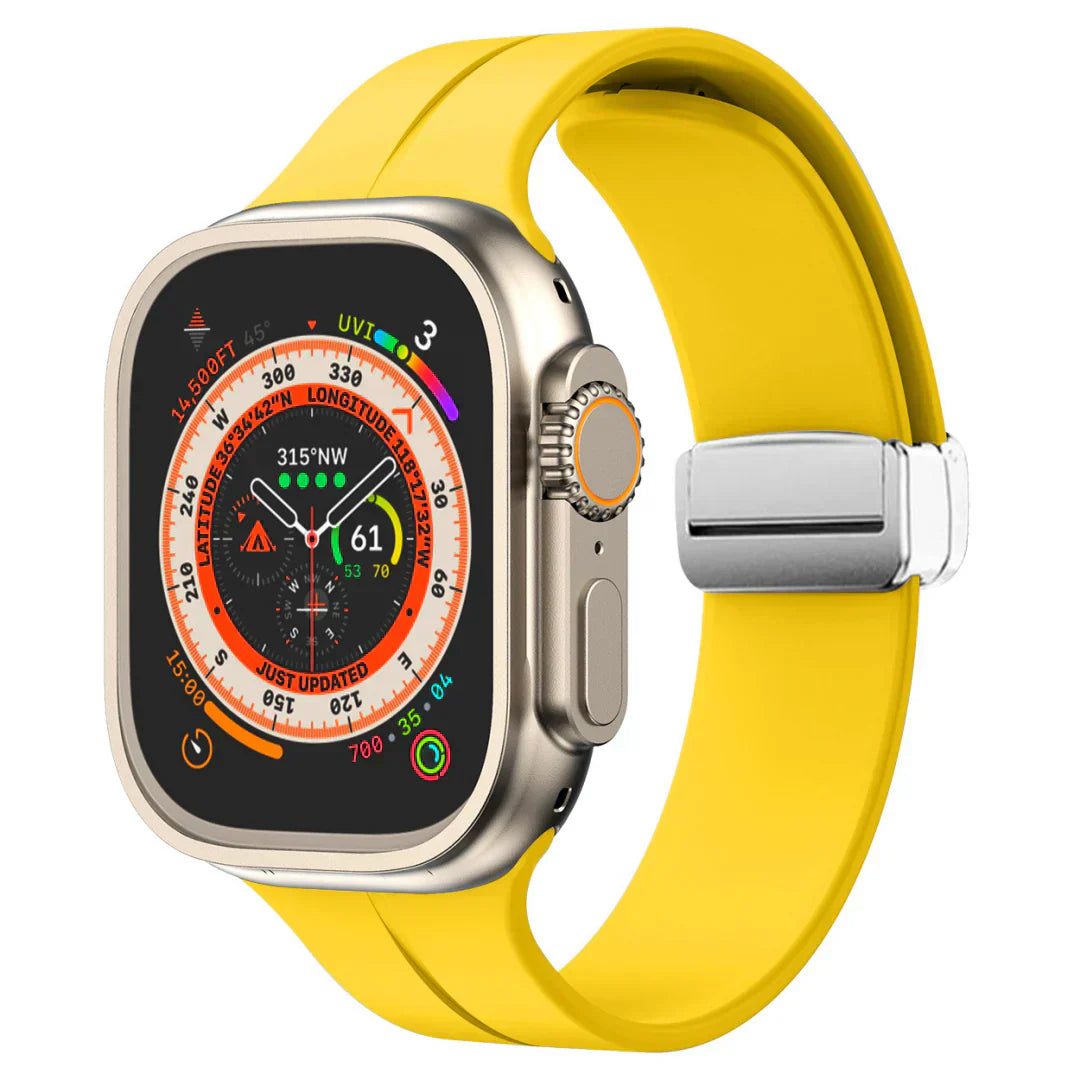 Slim Flexible Apple Watch Band With Strong Magnet
