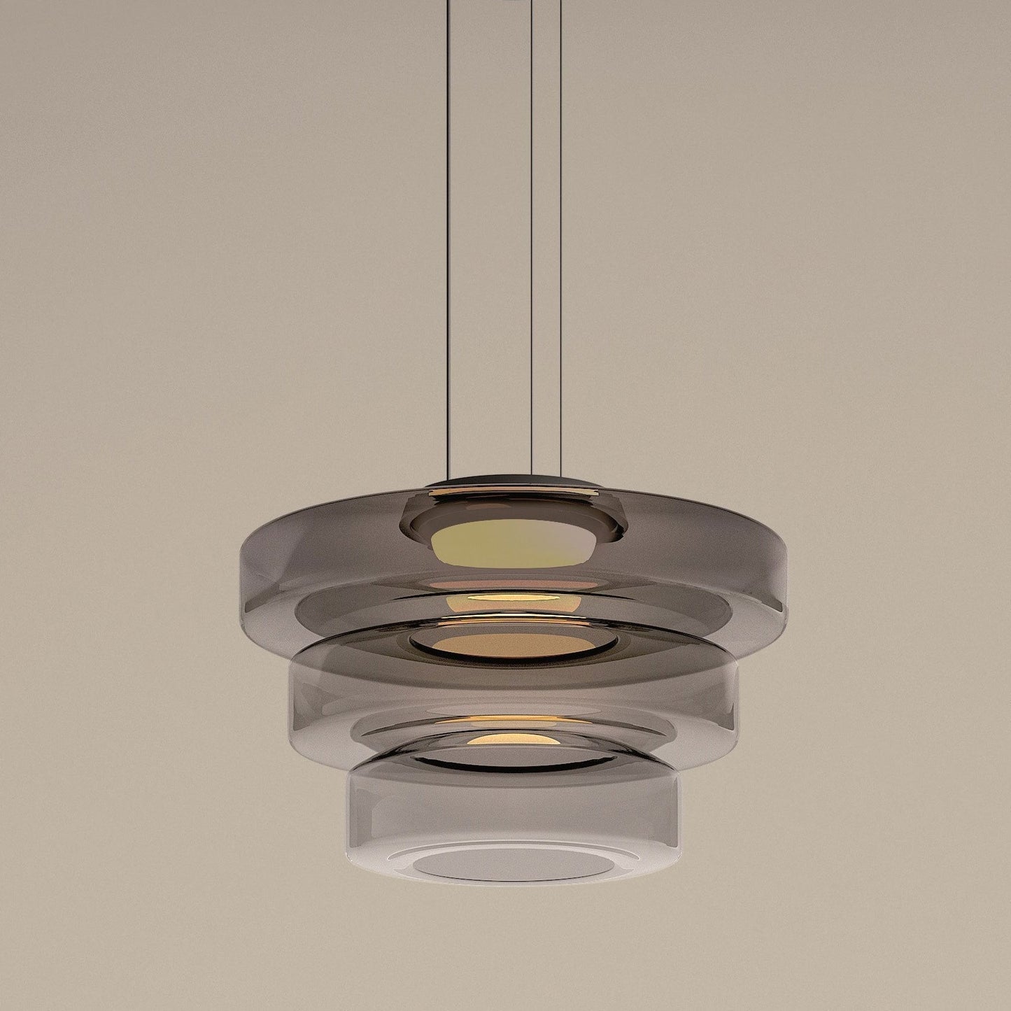 Modern Glass Drop Ceiling Light Fixture