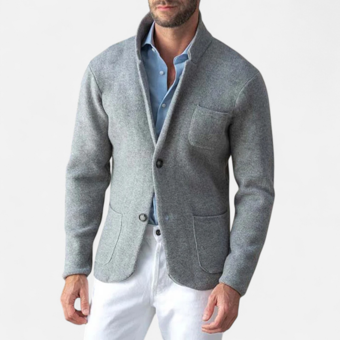 Classic Mens Wool Pea Coat Jacket