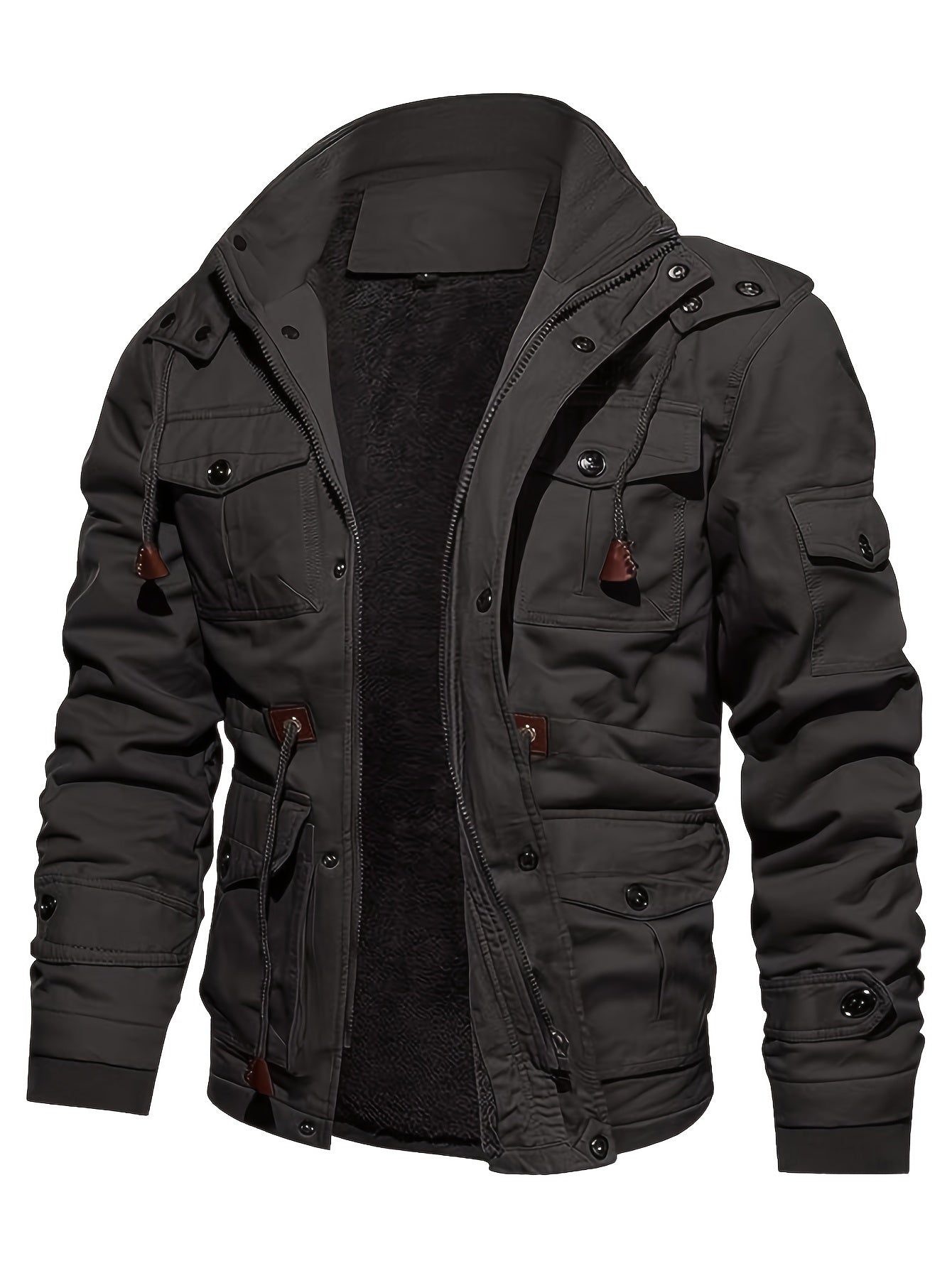 Warm Mens Hoodie Coat