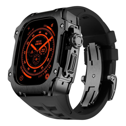 Tough Black Stainless Steel Case for Apple Watch Ultra - VogeLuxe