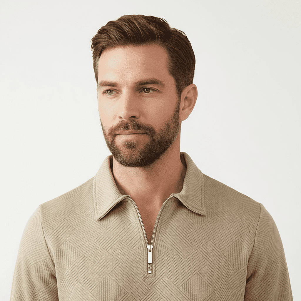 VogeLuxe | Men’s Cashmere Zipper Sweater