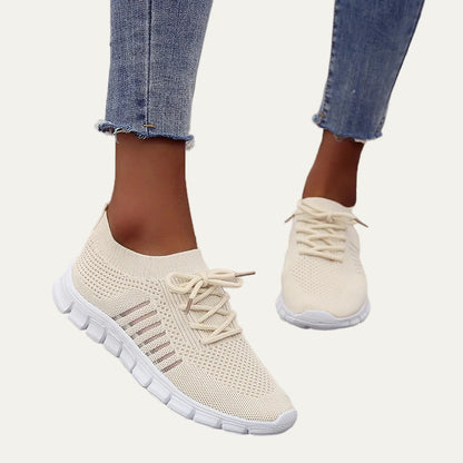 VogeLuxe | Women’s Rhinestone Accent Platform Casual Sneakers