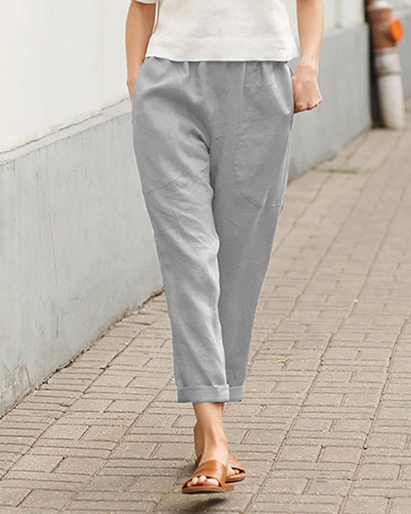 Loose Fit Casual Trousers - Soft and Airy Pants