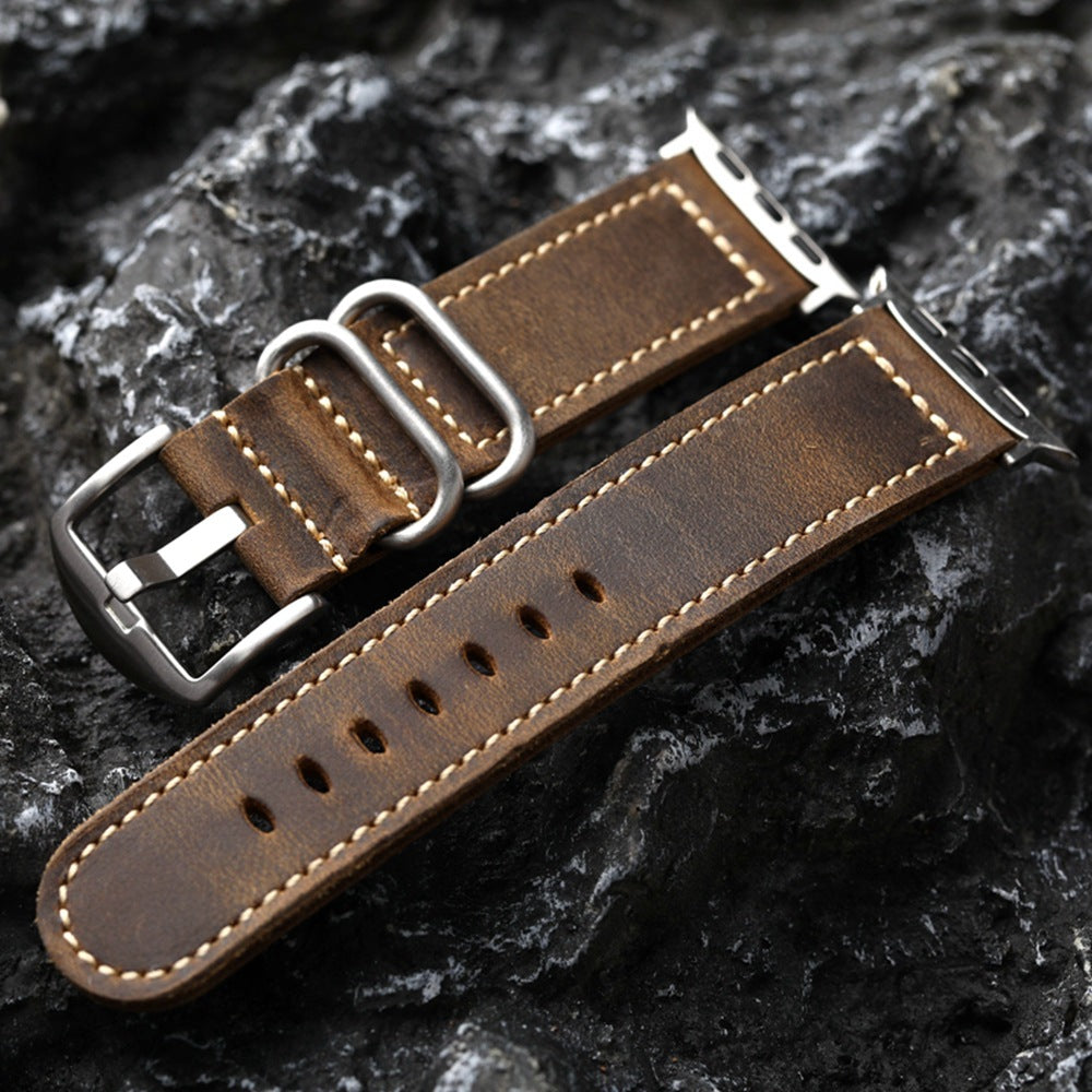 Classic Genuine Leather Apple Watch Strap - VogeLuxe