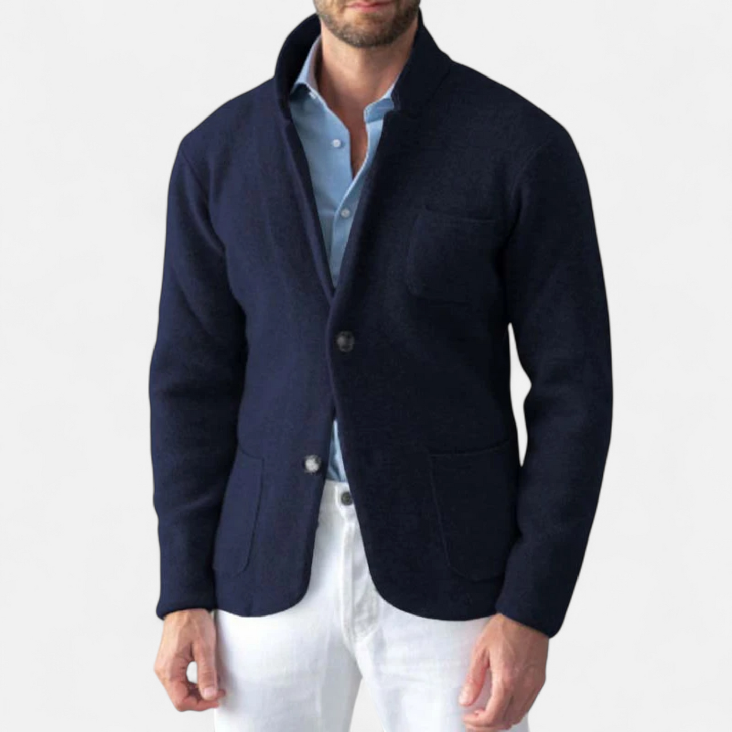 Classic Mens Wool Pea Coat Jacket