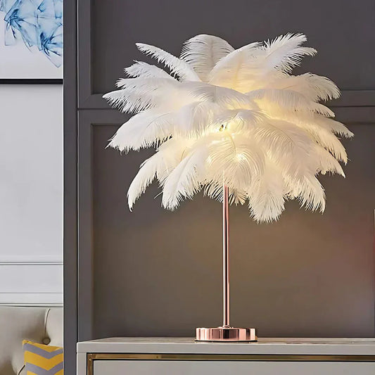 Warm White Table Lamp | Cozy Home Lighting - VogeLuxe