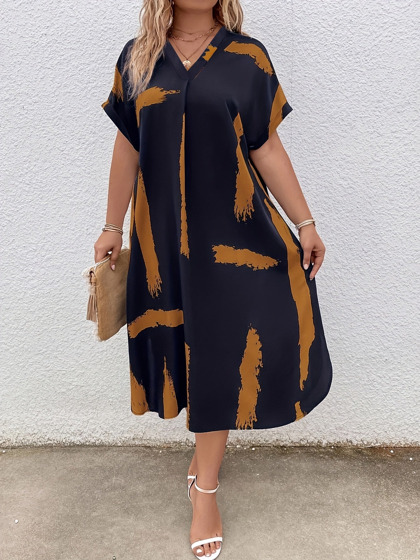 Curvy Fit Plus Size Women's Fashion Dress