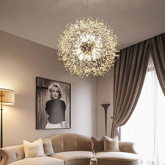 Bright Floral Hanging Lamp - VogeLuxe