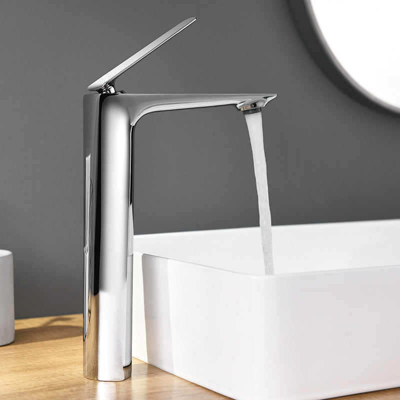 Modern Single Handle Brass Bathroom Faucet - VogeLuxe
