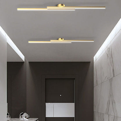Slim Modern LED Semi Flush Mount Ceiling Light Fixture