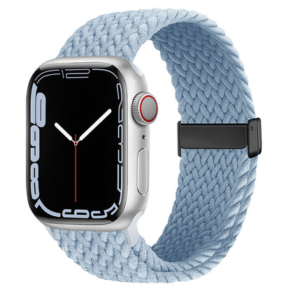 Stylish Braided Nylon Magnetic Closure Strap