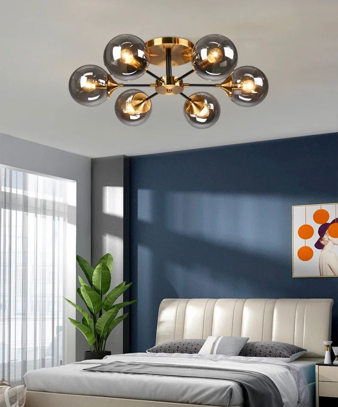 Green Glass Pendant Light Fixture