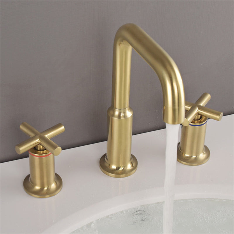 Luxury Gold 3 Hole Bathroom Sink Faucet - VogeLuxe
