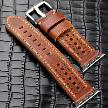 Leather Racing Watch Band