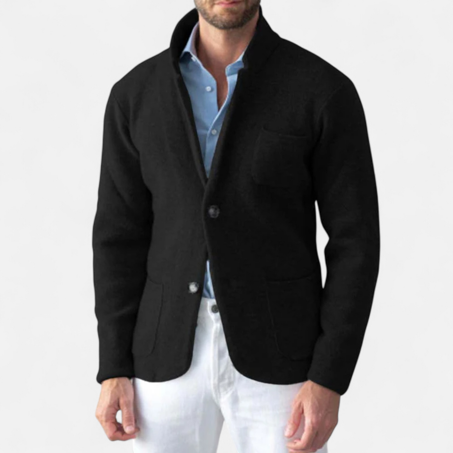 Classic Mens Wool Pea Coat Jacket