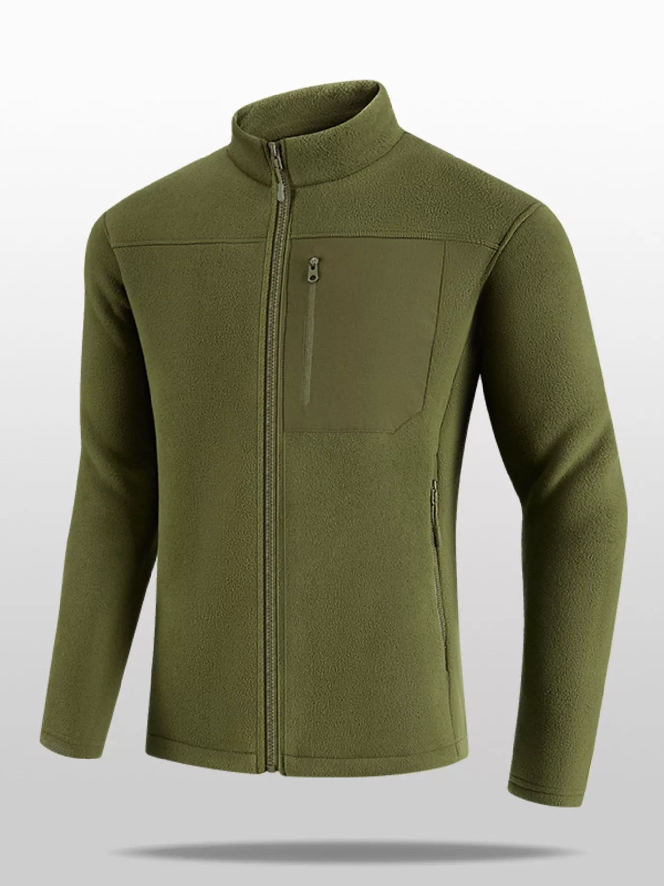 Large Size Mens Hooded Zip Jacket