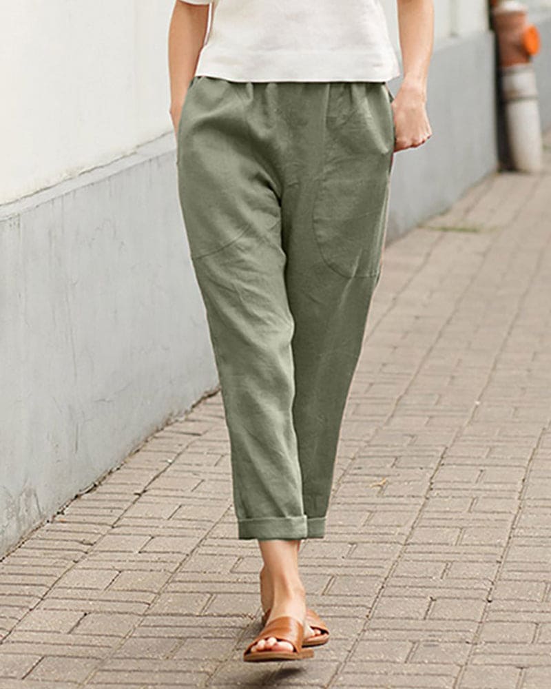 Loose Fit Casual Trousers - Soft and Airy Pants