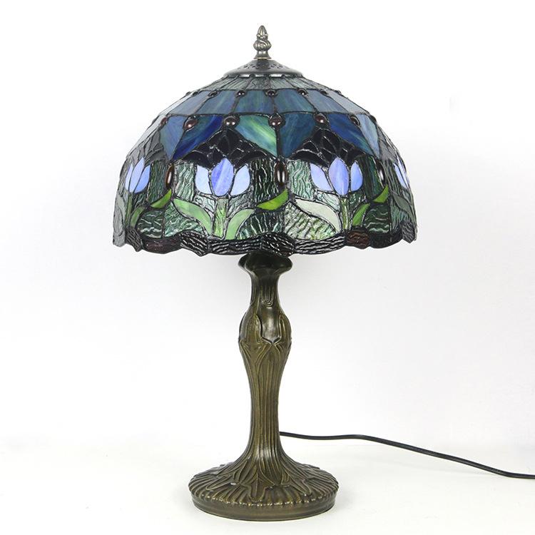 Colorful European Style Glass Table Lamp - VogeLuxe