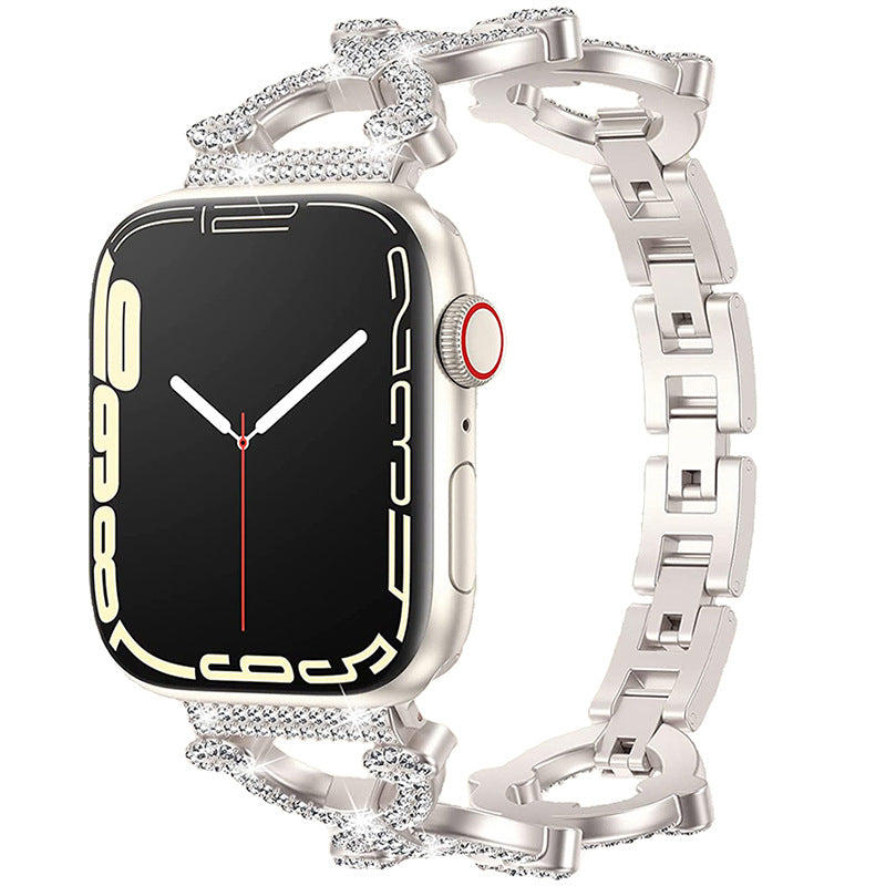 Shining Silver Smartwatch Chain Bracelet - VogeLuxe