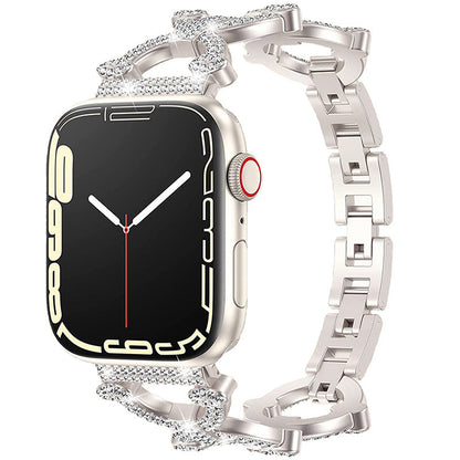 Shining Silver Smartwatch Chain Bracelet - VogeLuxe