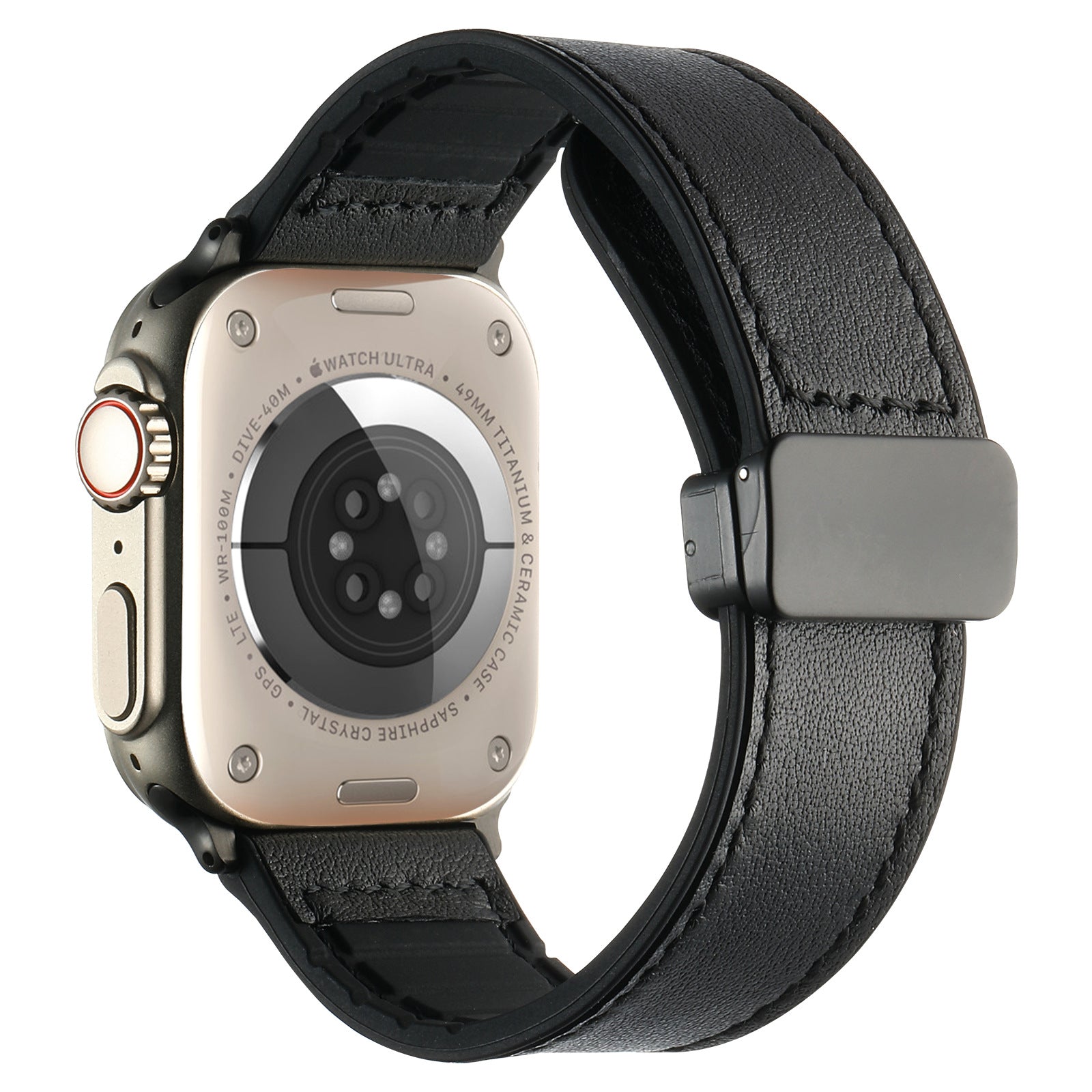 Flexible Leather Smart Watch Band - VogeLuxe