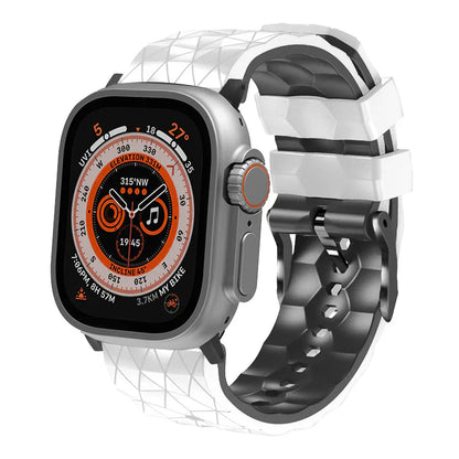 Sporty Two-Tone Football Strap For Apple Watch