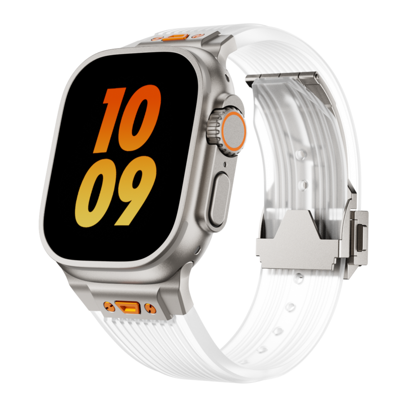 Clear Apple Watch Band Silicone Strap