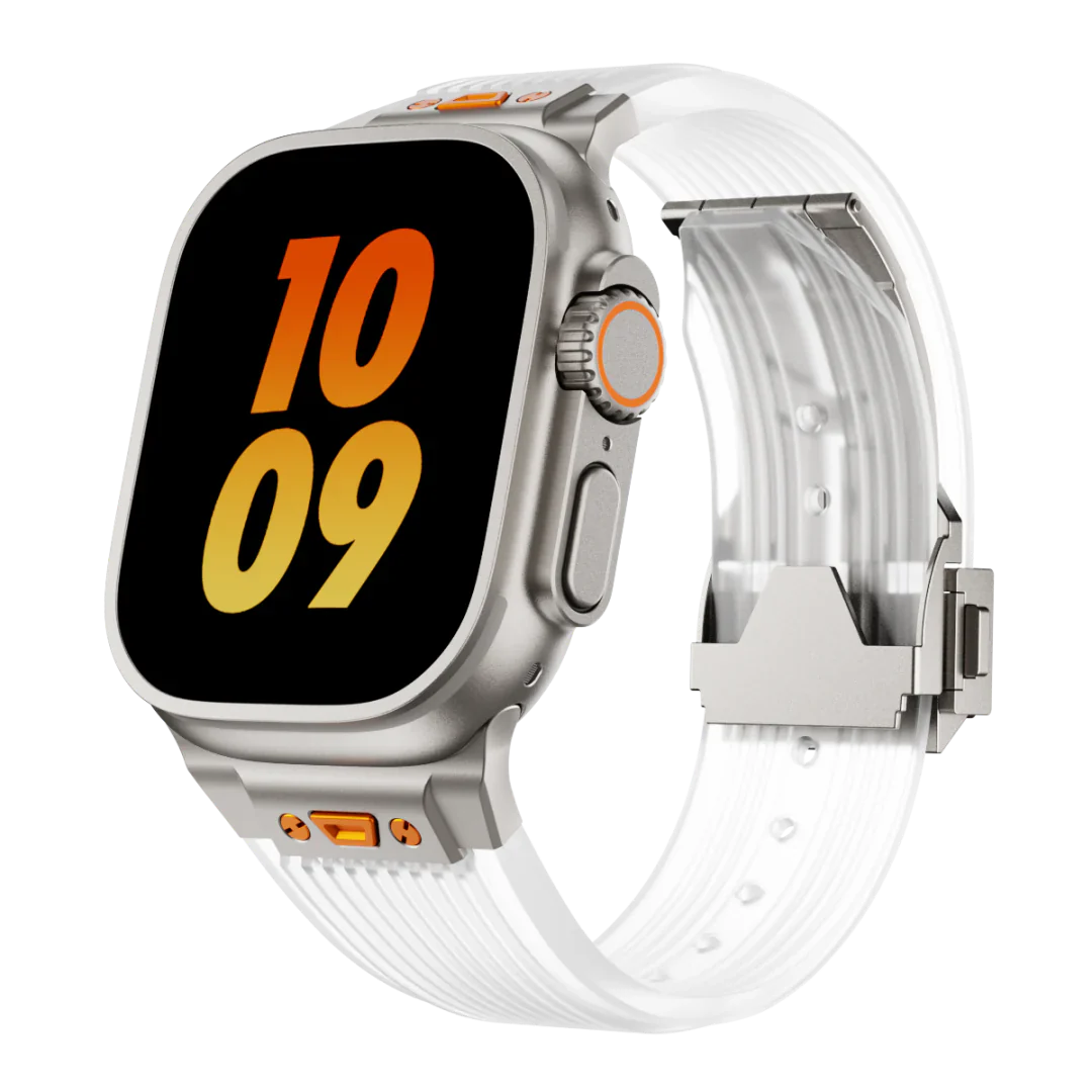 Transparent Silicone Apple Watch Strap - BritishElegance