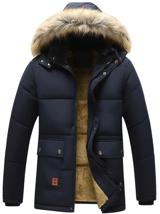 Warm Waterproof Men's Hoodie Parka Jacket - VogeLuxe