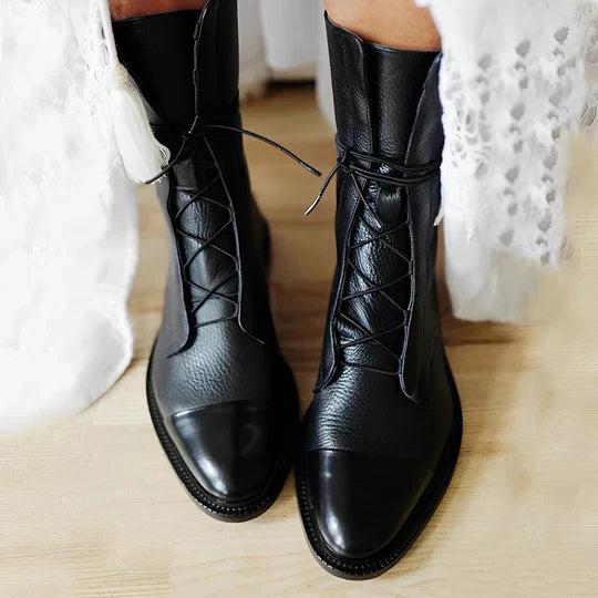 Tatum | Mid Height Ankle Boots for Everyday Wear - VogeLuxe