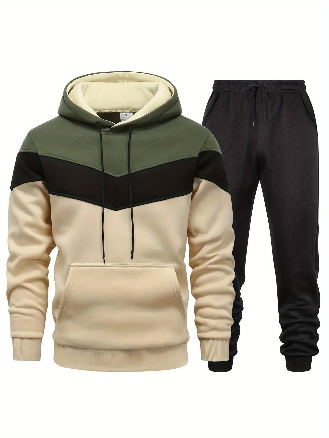Relaxed Fit Tracksuit with Pockets and Drawstring