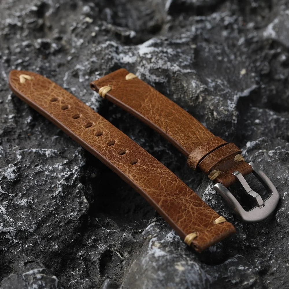 Rustic Leather Crossbody Bag Strap