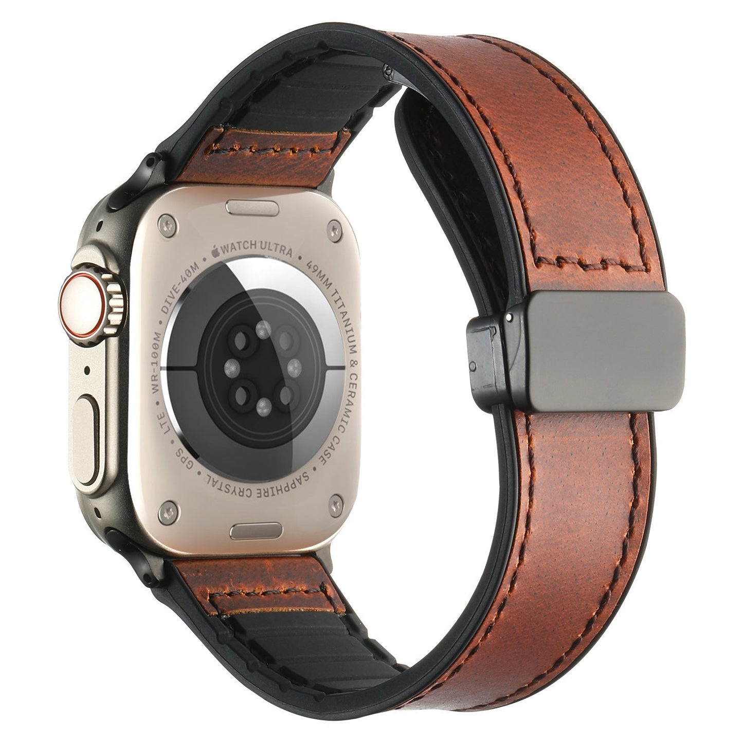 Flexible Leather Smart Watch Band