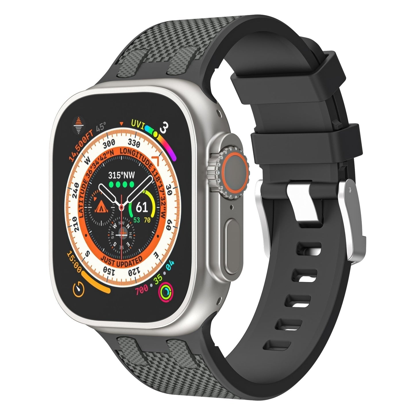 Colorful Dual Tone Apple Watch Silicone Strap